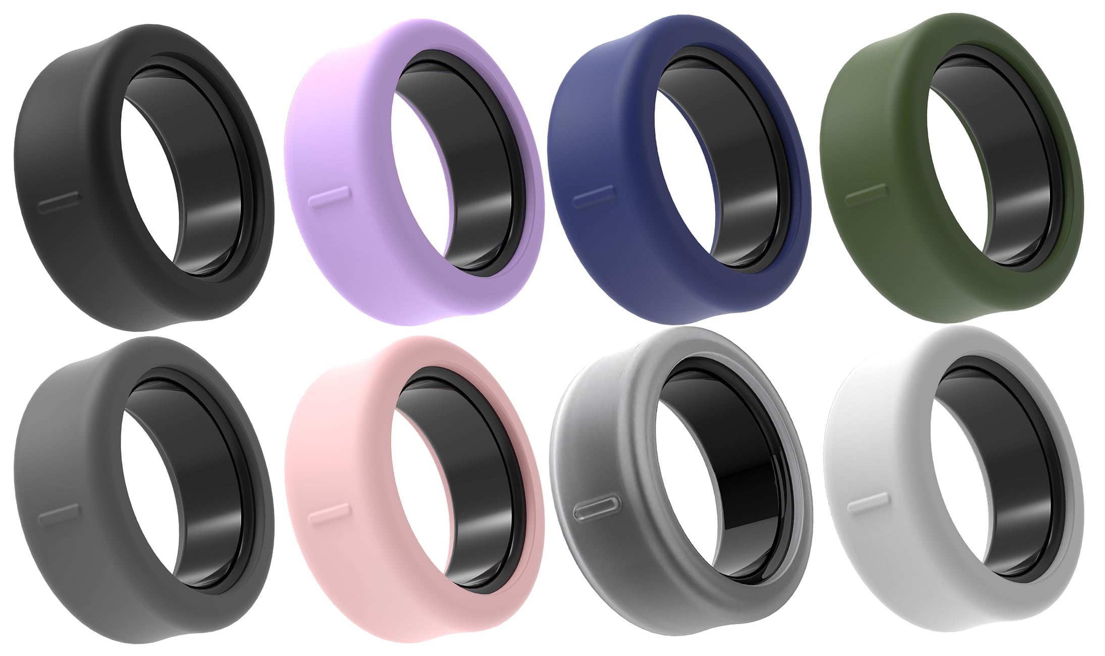 Amazon | RingConnスマートリング用リングカバー8個パック 傷